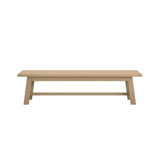 Wyld Haus Arklow Latte Wooden Bench
