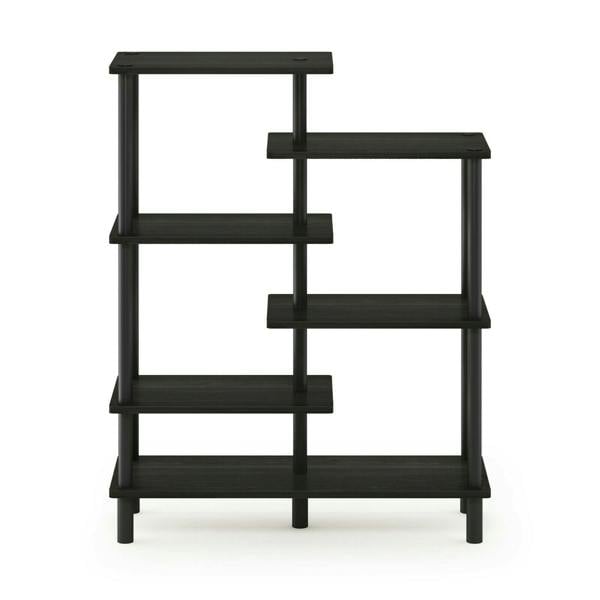 WALPLUS Turn-N-Tube 6-Tier Accent Display Rack, Espresso/Black perfect for organized storage and display