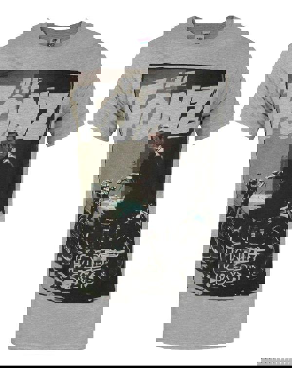 Happy Days Mens Grey The Fonz Short Sleeved T-Shirt