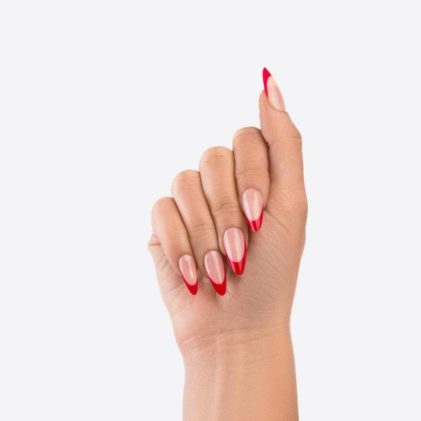 Nail HQ Almond Red French Nails (24 Pieces)