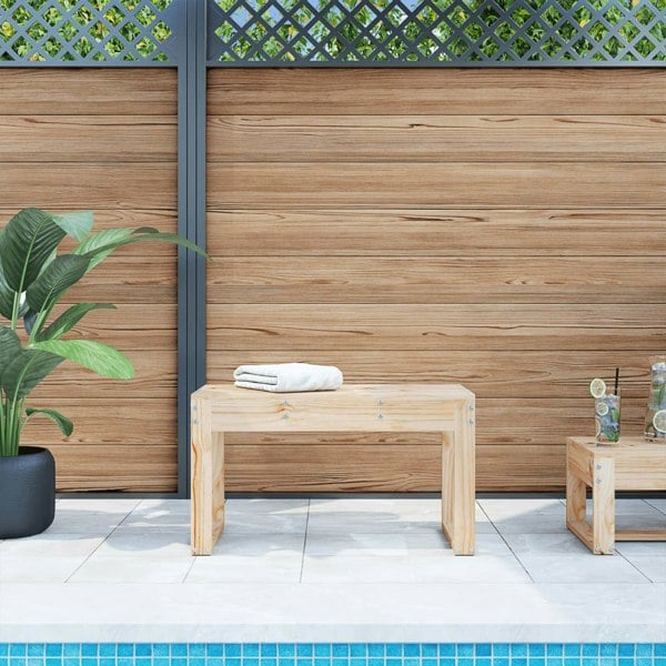Berkfield Garden Bench 80x38x45 cm Solid Wood Pine