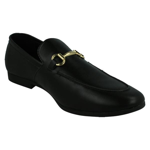 Thomas Blunt Mens Thomas Blunt Slip On Loafer Shoes With Metal Trim A1133