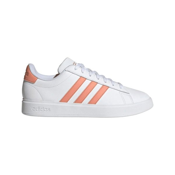 Adidas Mens Grand Court 2.0 Trainers - White/Pink