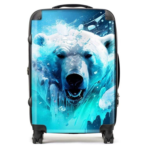 Warren Reed Polar Bear Face Splashart Suitcase