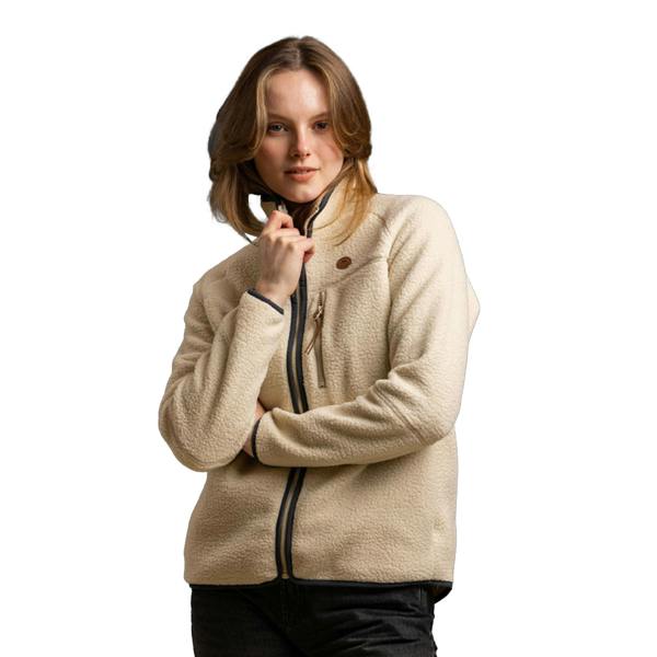 Trespass Womens/Ladies Quake Leather Trim Fleece Jacket - Ghost - 