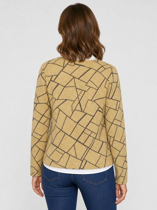 TIGI 2 In 1 Geometric Print Top