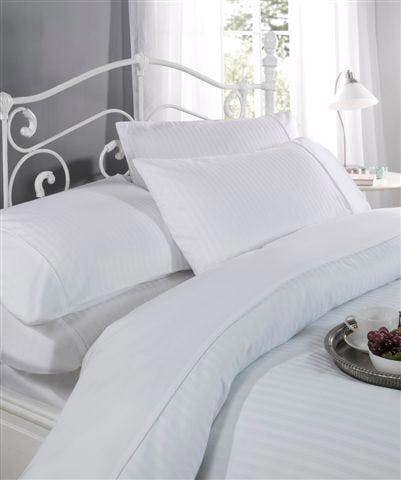 Ritz White 300TC Single Duvet Cover