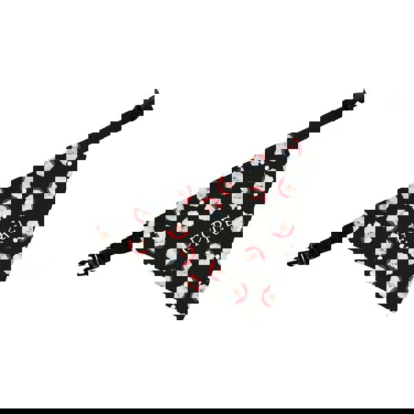 Personalised Memento Company Personalised Santa Black Dog Bandana