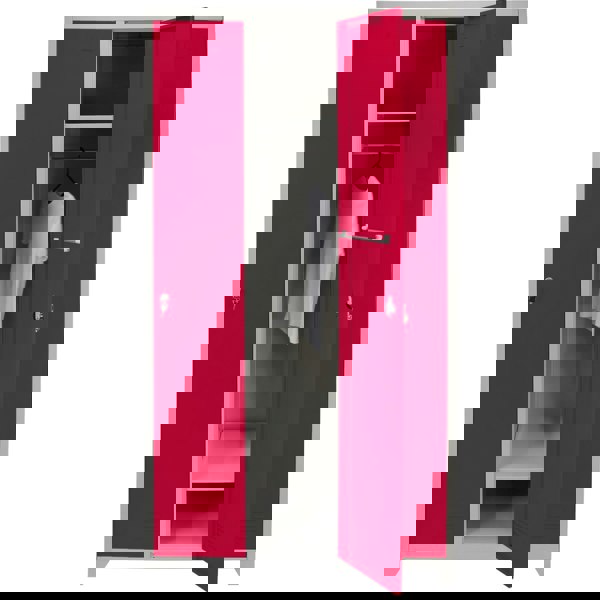 Monstershop Metal Storage Lockers - Three Doors Wide, Red