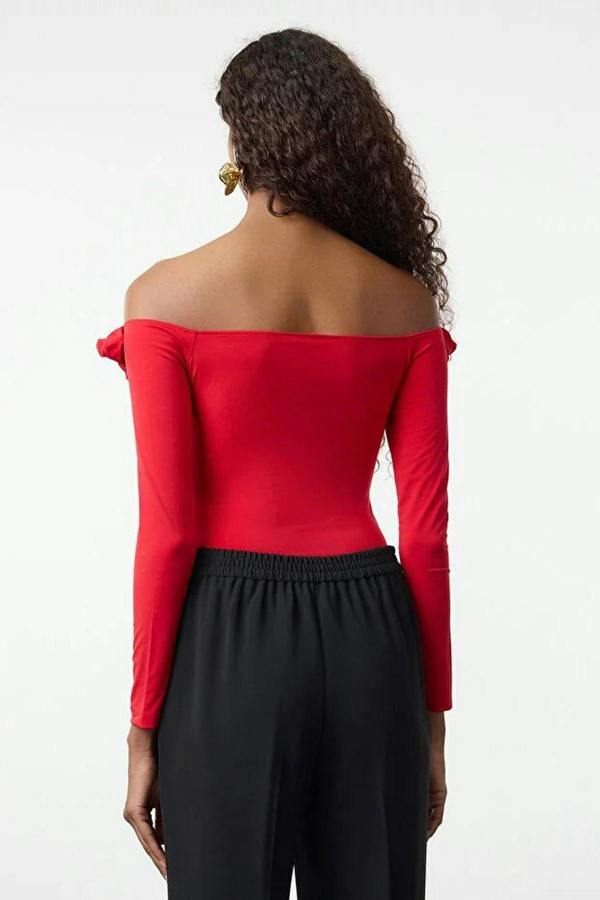 WOVCOR Rose Detail Knitted Bodysuit