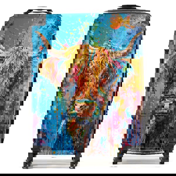 Warren Reed Splashart Highland Cow Suitcase