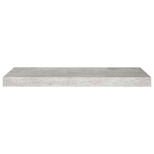 Berkfield Floating Wall Shelves 2 pcs Concrete Grey 60x23.5x3.8 cm MDF