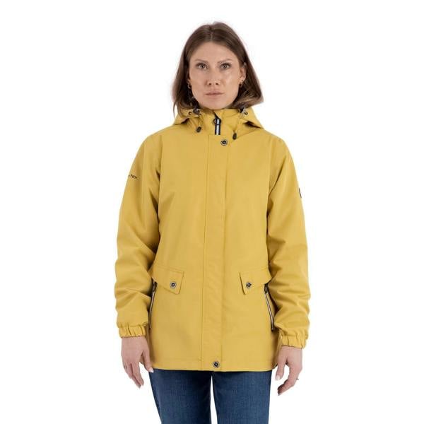 Trespass Womens/Ladies Flourish Waterproof Jacket - Pale Ochre - 