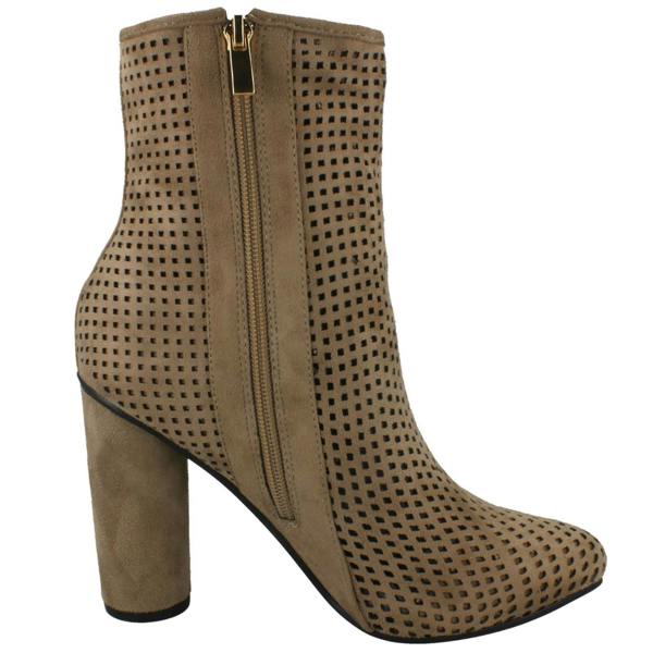 Spot On Ladies Spot On Heeled Ankle Boots