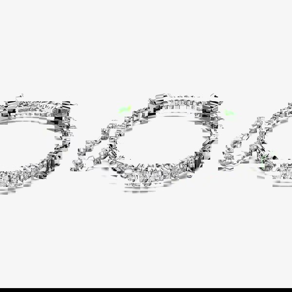 Swarovski Matrix Green Mixed Cuts Tennis Rhodium Plated Bracelet 5666422 (M)