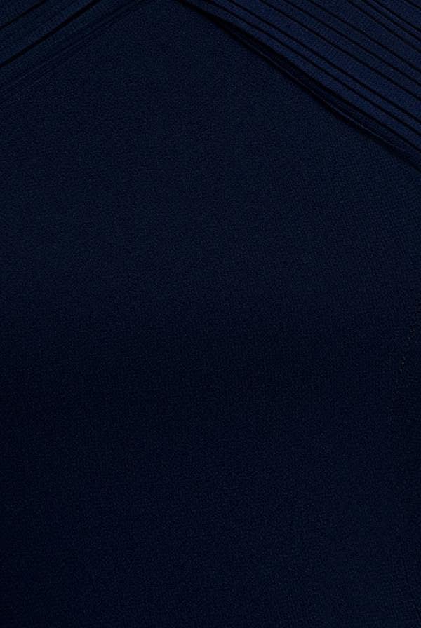 Cross Front Scarf Back Chiffon Mermaid Maxi Dress - Navy Blue DR4831