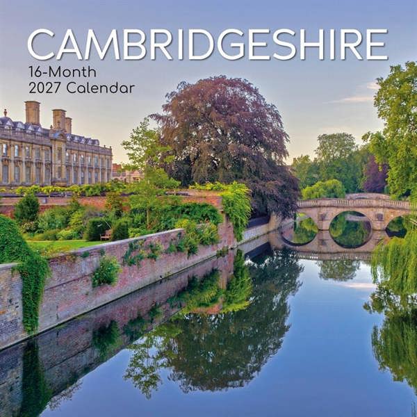 Cambridgeshire Calendar 2027, Wall Calendars, Month To View, Travel, Gift