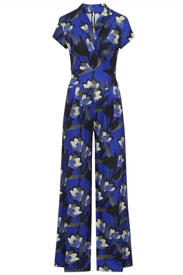 HotSquash Wide Leg Jumpsuit with Cap Sleeves