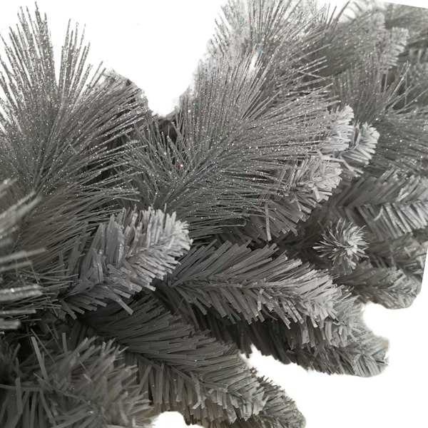 Samuel Alexander Premier 6ft (1.8m) Christmas Silver Garland With Some Glitter Tips