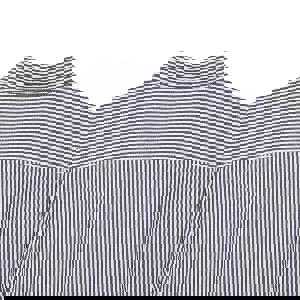 Lacoste Mens Striped Cotton Regular Shirt - White/Navy - 