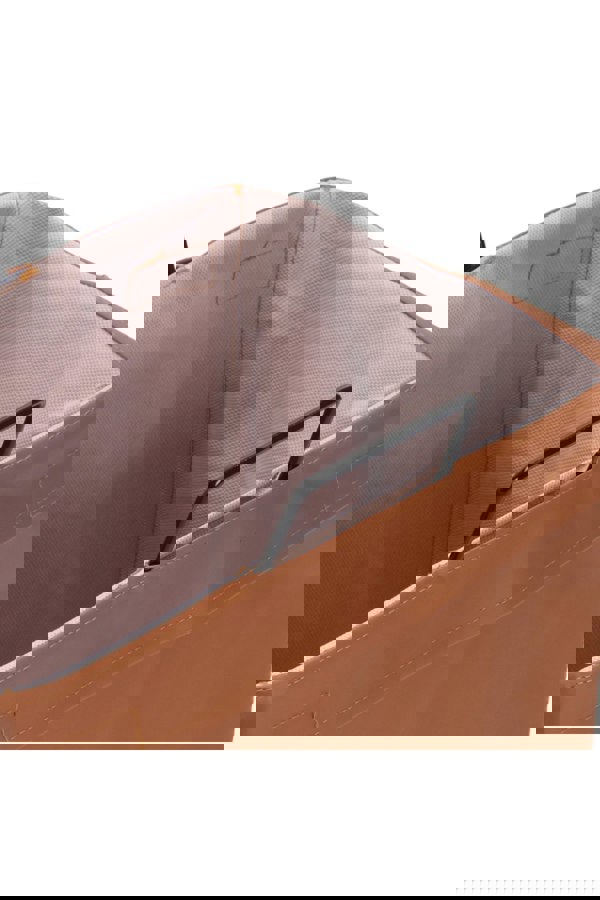 Living and Home Collapsible PU Leather Laundry Hamper with Metal Frame