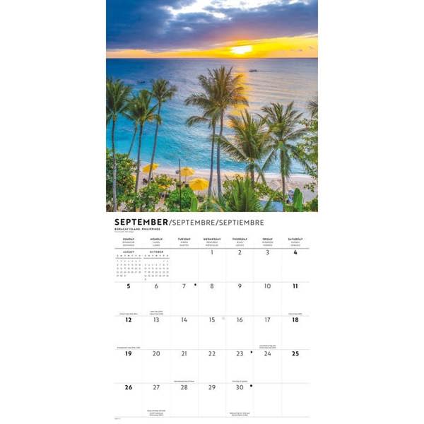 Island Paradise Calendar 2027, Wall Calendars, Month To View, Travel, Gift
