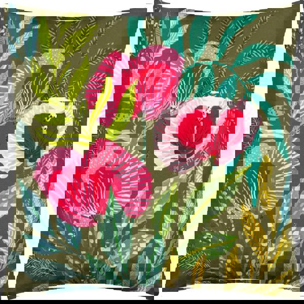 Wylder House Of Bloom Poppy Outdoor Cushion Cover - Olive