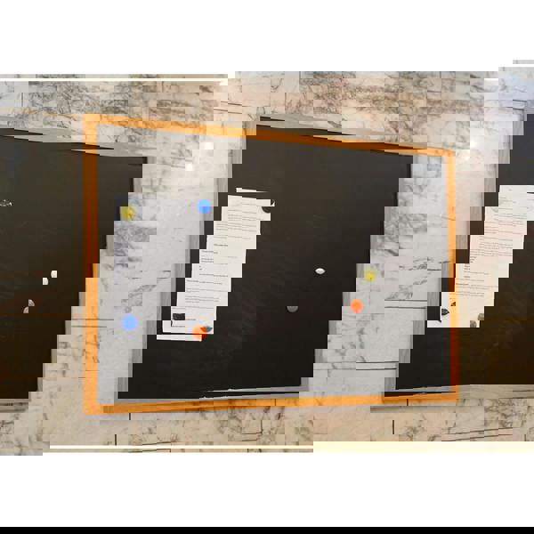 Gr8 Home Blackboard Magnetic Wooden Framed Office Notice Menu Chalk Board Sign 30 x 45cm