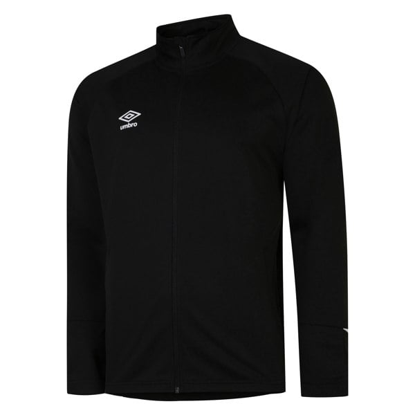 Umbro Mens Total Training Knitted Track Jacket - Black/White