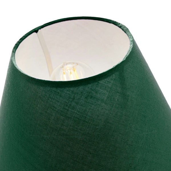 10 Inch Forest Green Cotton Coolie Lampshade for Table Lamp or Pendant Image 5