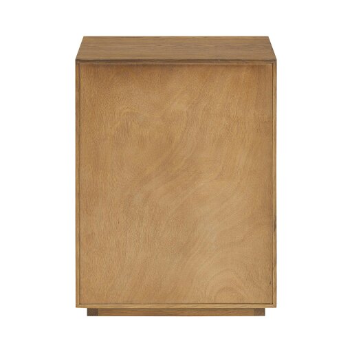 Wyld Haus Velagio Natural Oak Ribbed 2 Drawer Bedside Table