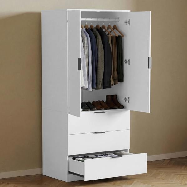 Vida Designs Trega 2 Door 3 Drawer Wardrobe