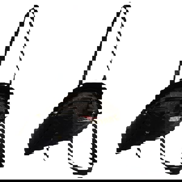 Assots London 'JUDITH' Black Croc Real Leather Shoulder Bag