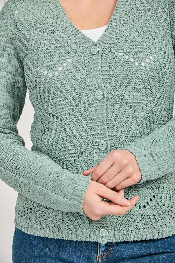 Mudflower Pointelle Cardigan