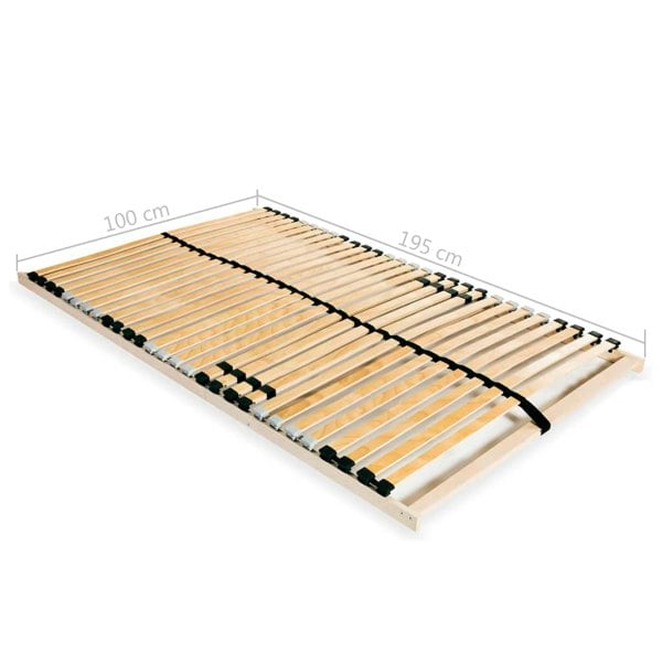 Berkfield Slatted Bed Base with 28 Slats 7 Zones 100x200 cm