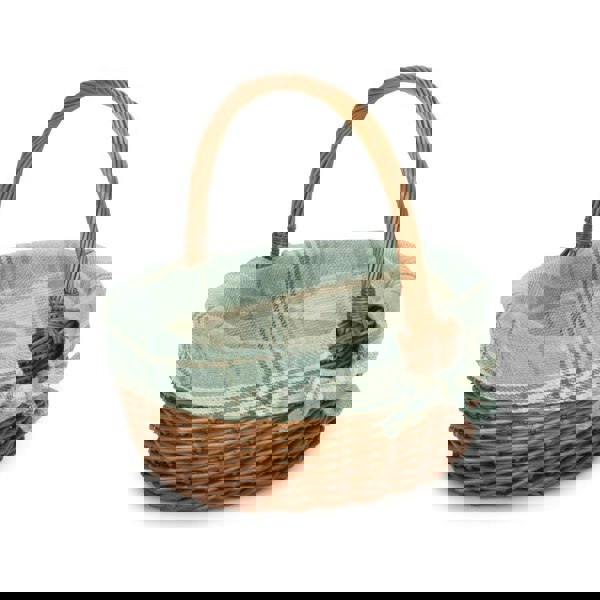 Double Steamed Oval Shopping Basket