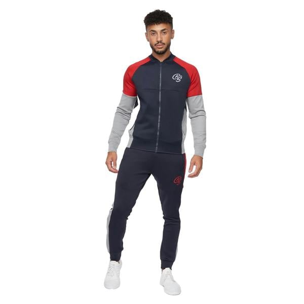 Crosshatch Mens Brayden Tracksuit - Navy - 