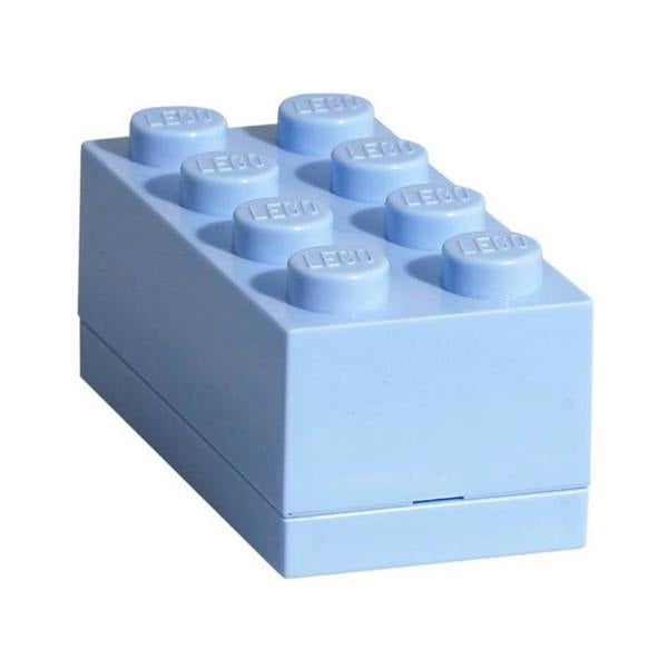 LEGO Mini Box 8 Storage Brick Light Blue