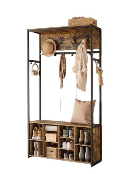 Modcraft Entryway Hall Tree with Bench and Storage