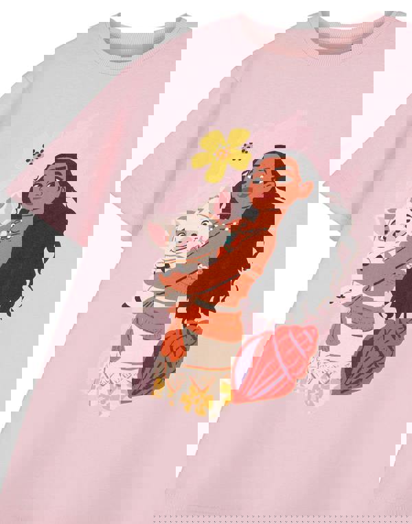 Disney Girls Pink Moana & Pua Short Sleeved T-Shirt