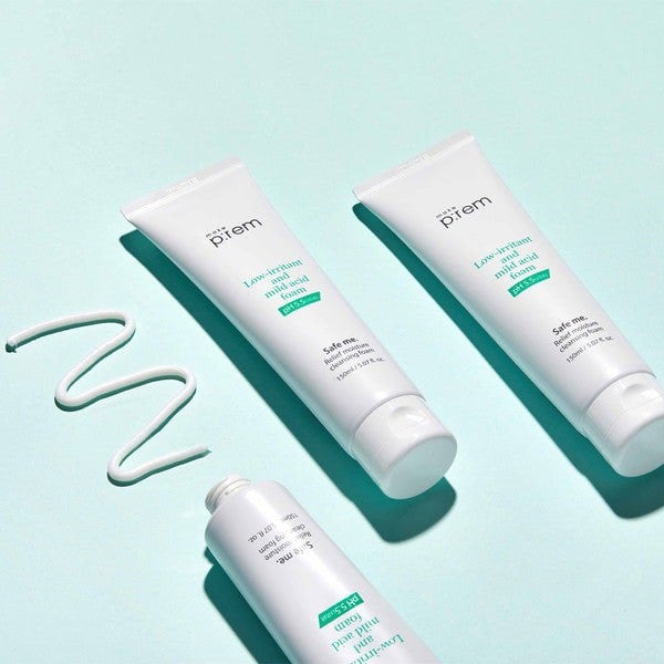 make p:rem Safe Me Foam – Professional-grade Korean "Clean Beauty" cleanser for skin barrier protection and soothing relief, shop at Atelier De Glow UK
