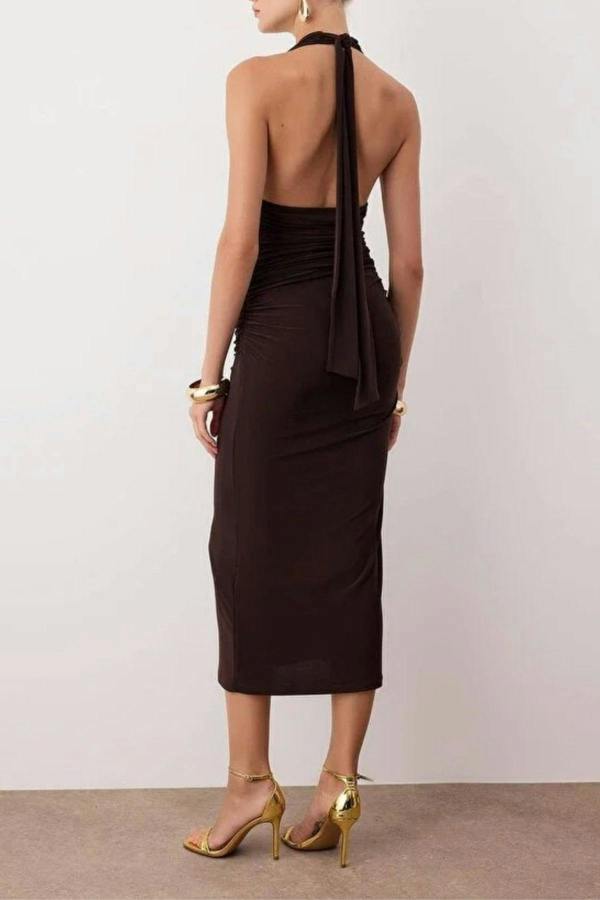 WOVCOR Accessory Detailed Midi Dress