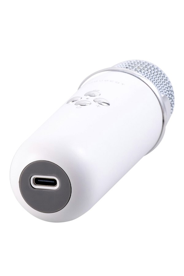 Living and Home Portable Retro bluetooth Karaoke Machine with Wireless Microphones - White