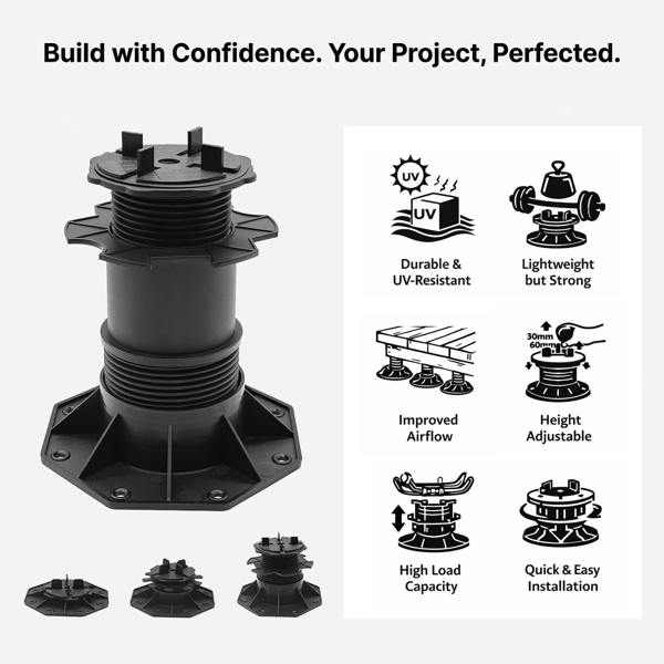 Nicoman Adjustable Pedestal Support for Paving