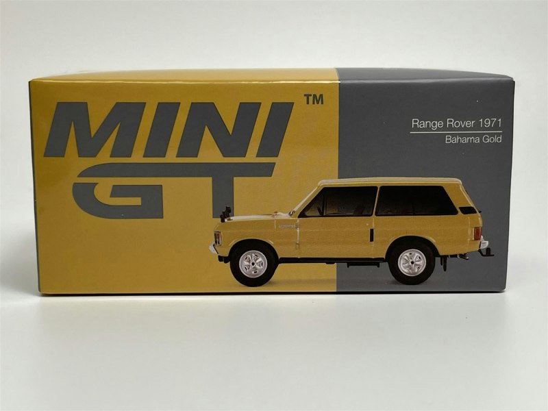 Mini GT Range Rover 1971 Bahama Gold LHD 1:64 Scale Mini GT MGT00495L