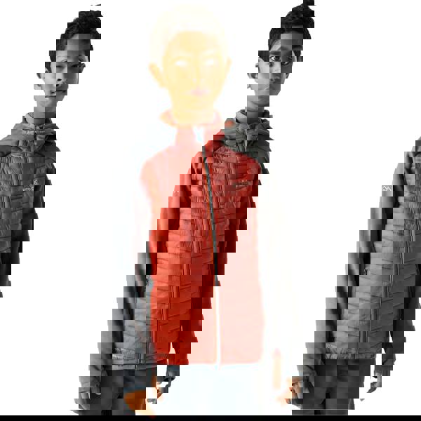 Regatta Childrens/Kids Andreson Hybrid Padded Jacket - Dark Storm/Brick - 