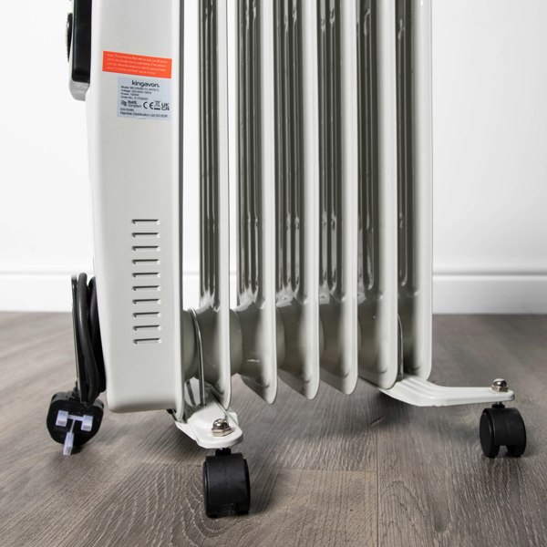 Samuel Alexander 1.5kw 7 Fin Oil Radiator Heater with Adjustable Thermostat