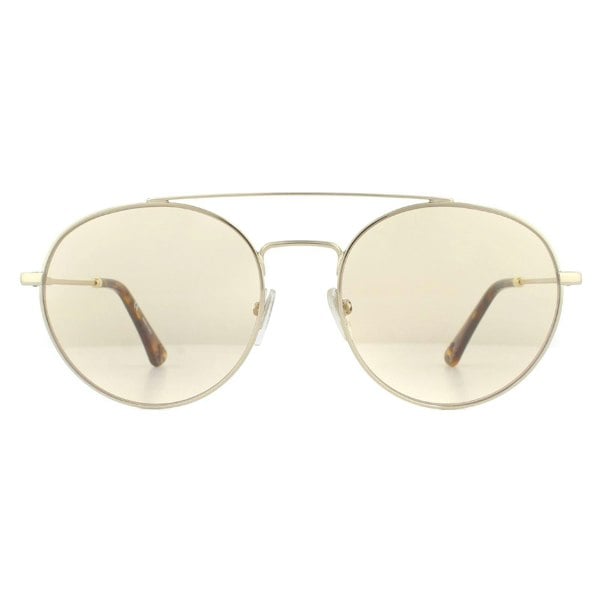 Police Sunglasses SPL728 8FFF Shiny Light Gold Havana Brown