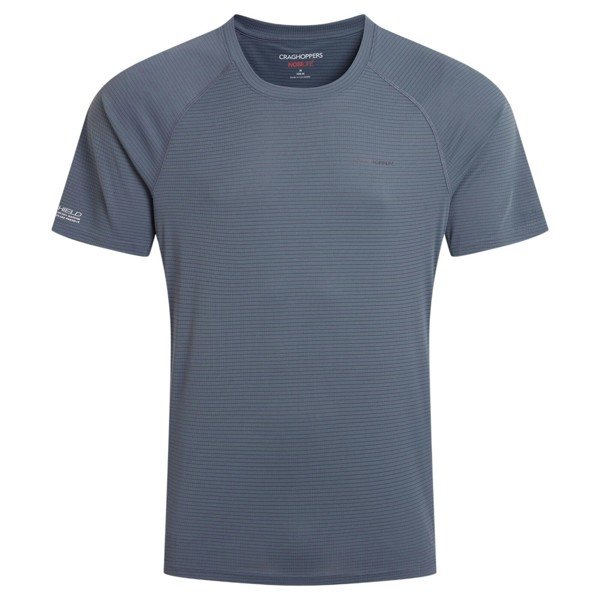 Craghoppers Mens Nosilife T-Shirt - Dark Pewter - L - Dark Pewter - 100% Recycled Polyester