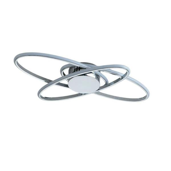 Pagazzi Lighting Astra 3 Light Chrome LED Semi Flush Ceiling Light